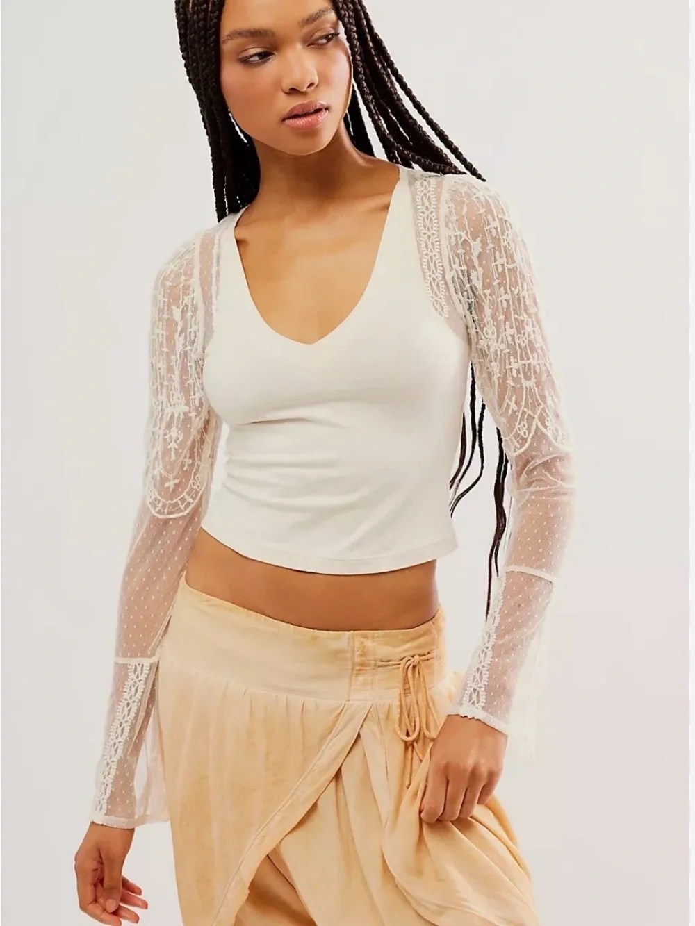 Free People Who’s That Girl Long Sleeve Top